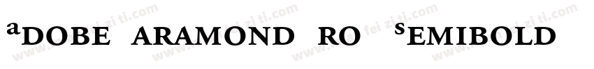 Adobe Garamond Pro   Semibold Itali字体转换